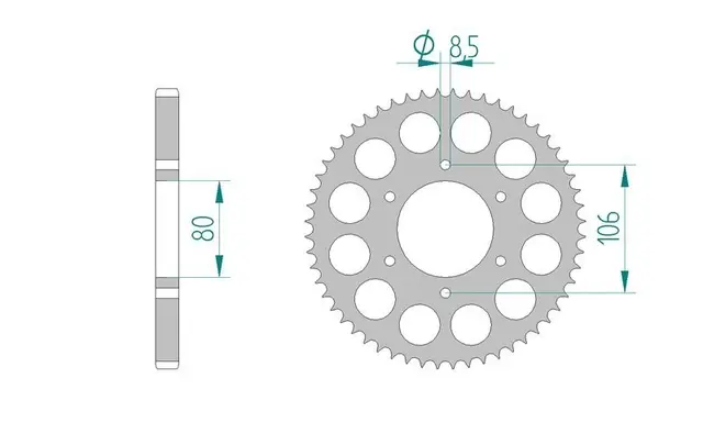 Bakdrev, Aluminium #428 