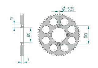 Bakdrev, Aluminium #428 BETA 125REV