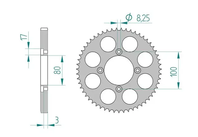 Bakdrev, Aluminium #428 BETA 125REV 