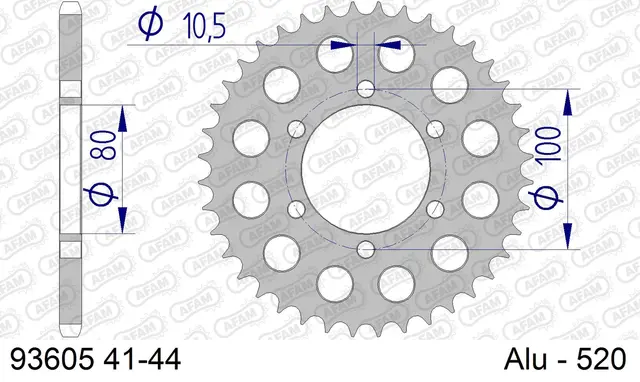 AFAM Bakdrev - Alu, #520, 41T 