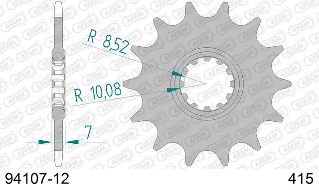 AFAM Framdrev 415 12T 