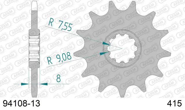 AFAM Framdrev 415 13T 