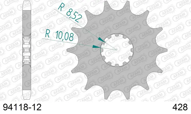 AFAM Framdrev 428 12T 