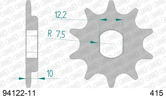 AFAM Framdrev 415 11T 