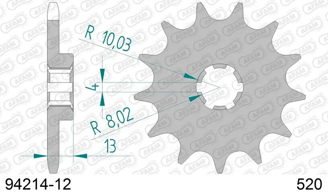 AFAM Framdrev 520 12T 