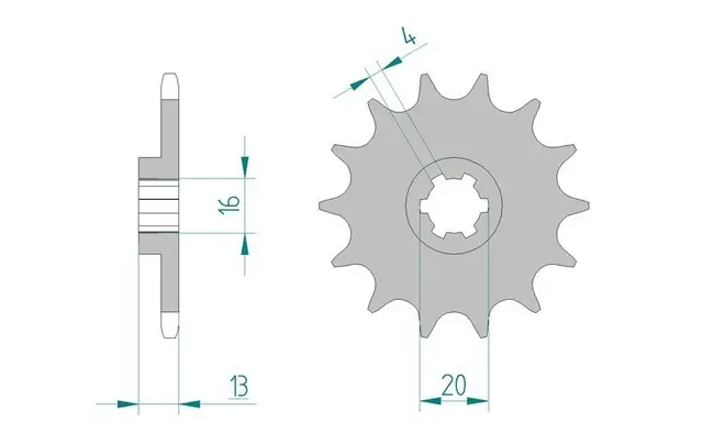 AFAM Framdrev 520 12T 