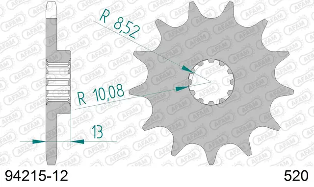 AFAM Framdrev 520 12T 