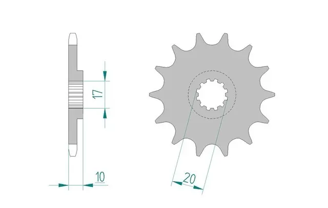 AFAM Framdrev 520 10T 