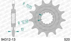 AFAM Framdrev #520 - GG/TM EC250, EN250/300/400/450/530