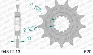 AFAM Framdrev #520 - GG/TM EC250, EN250/300/400/450/530