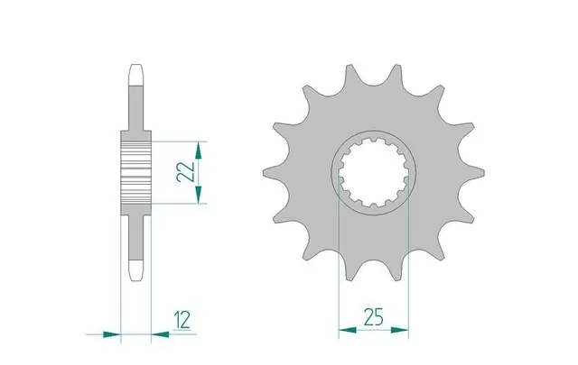 AFAM Framdrev 420 12T 