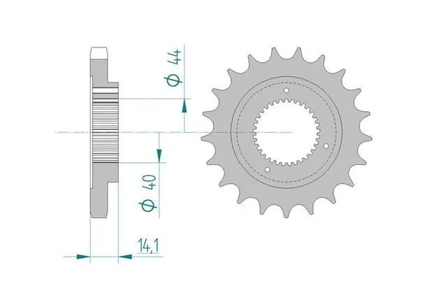AFAM Countershaft Sprocket #530 