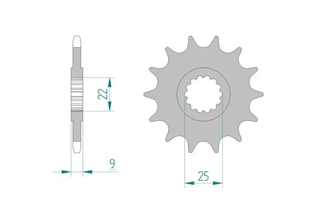 AFAM Framdrev 520 14T 