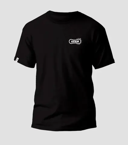 AFAM T-SHIRT ROCKER - Svart Herre - Svart m/Logo