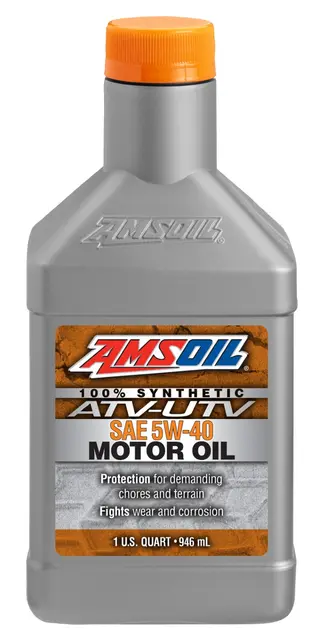 AMSOIL 5W-40 Syn. ATV/UTV Motorolje Quart - 0,946L - Anbefalt bl.a. Can-Am 
