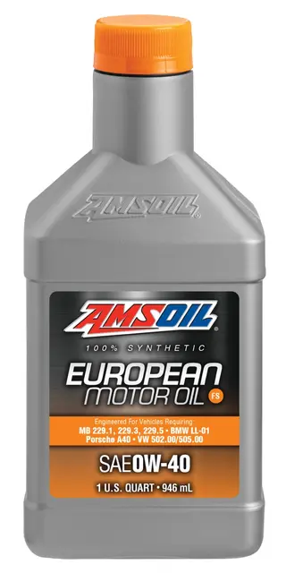 AMSOIL EU-Formel 0W-40 FS Syn. Motorolje Quart - 0,946L 