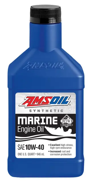 AMSOIL 10W-40 Formula 4T® Mari. Syn.Olje Quart - 0,946L 