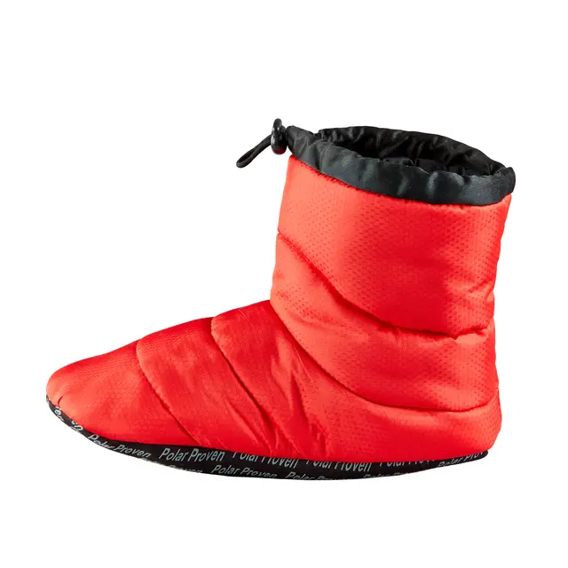 Baffin Cush Booty - Rød, Tøffel: 35/36 Sovepose for føttene, Hurtigstramming 