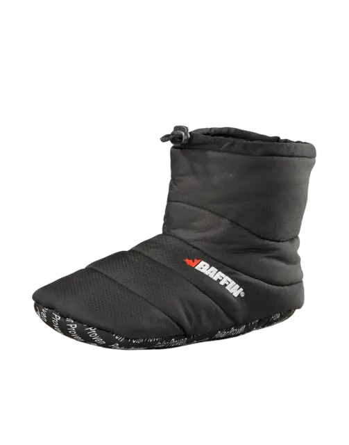 Baffin Cush Booty - Sort,Tøffel: 37/38 Sovepose for føttene, Hurtigstramming 