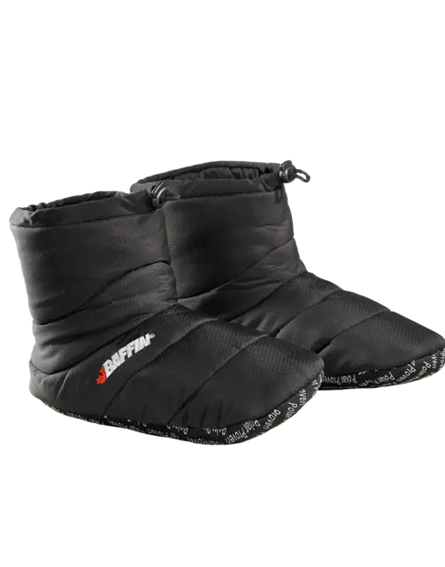 Baffin Cush Booty - Sort,Tøffel: 37/38 Sovepose for føttene, Hurtigstramming 