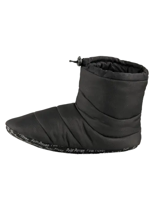 Baffin Cush Booty - Sort,Tøffel: 37/38 Sovepose for føttene, Hurtigstramming 