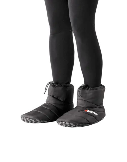 Baffin Cush Booty - Sort,Tøffel: 37/38 Sovepose for føttene, Hurtigstramming 