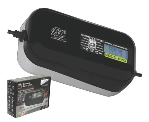BC 9000 EVO Batterilader/Tester Bil/MC/Sn&#248;scooter