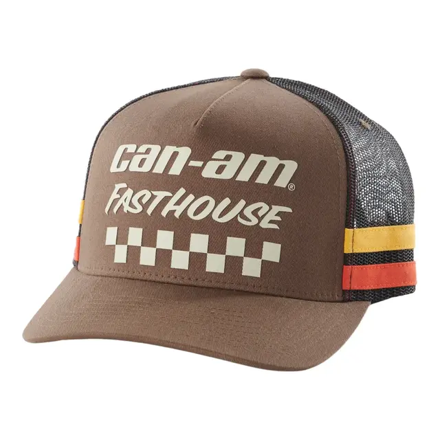 Can-Am Fasthouse Caps Onesize - Brun 