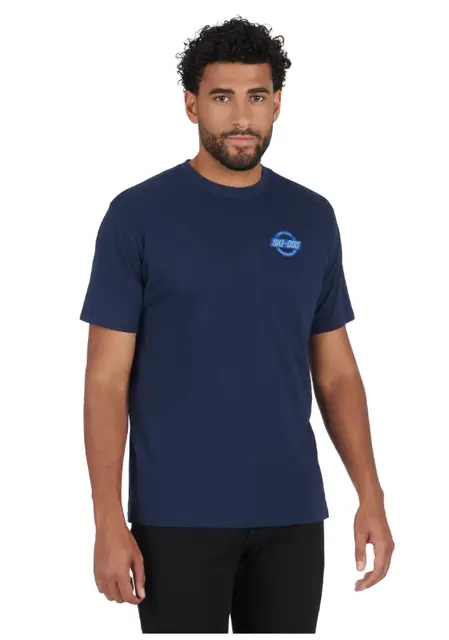 Ski-Doo Mountains T-Skjorte M Herre - Mørkeblå 