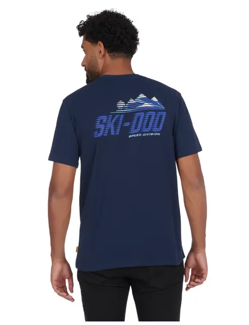 Ski-Doo Mountains T-Skjorte M Herre - Mørkeblå 