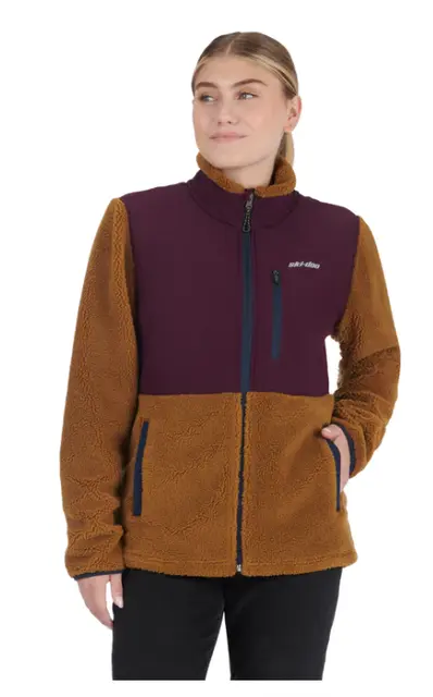 Teddy Fleecejakke XXL Dame - Brun 