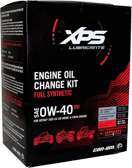 Can-Am servicekit 0W40 500CC + Rotax V-Twin 