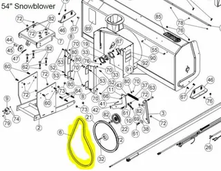 V-Belt, Bx-55 Winter Pro BRP Originaldel
