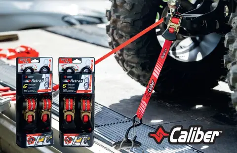 Caliber Retrax Jekkestropp Selvstrammende, sett med 2 stk