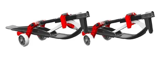 Caliber Sled Wheels - Skihjul-sett, 2.0 Genialt verktøy for lagring og flytting 