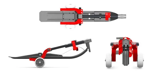 Caliber Sled Wheels - Skihjul-sett, 2.0 Genialt verktøy for lagring og flytting 