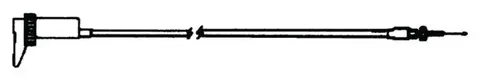 Chokewire Enkel 62cm For Mikuni enkeltforgassere