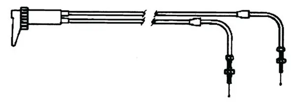 Chokewire Dobbel Universal 620mm For Mikuni dobbeltforgasser 0687-007 