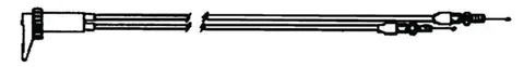 Chokewire Dobbel 50cm For Mikuni dobbelt forgasser