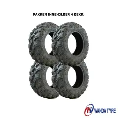 Dekkpakke WP3006 - 26'' Til 12'' Felg Halvgrovt gategodkjent offroaddekk