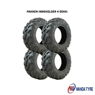 Dekkpakke WP3006 - 26'' Til 12'' Felg Halvgrovt gategodkjent offroaddekk