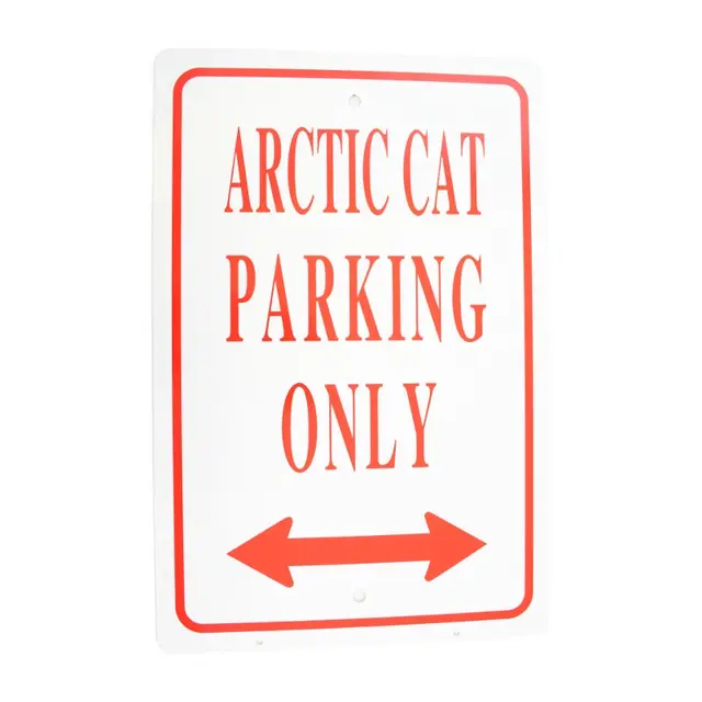 Sklit - Arctic Cat Parking Only Størrelse: 30,5 X 46 cm 