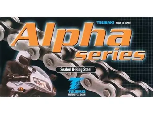 Tsubaki Kjede 428 Alpha O-Ring - 132/134 For MX sykler med høy effekt, MÅ KAPPES 