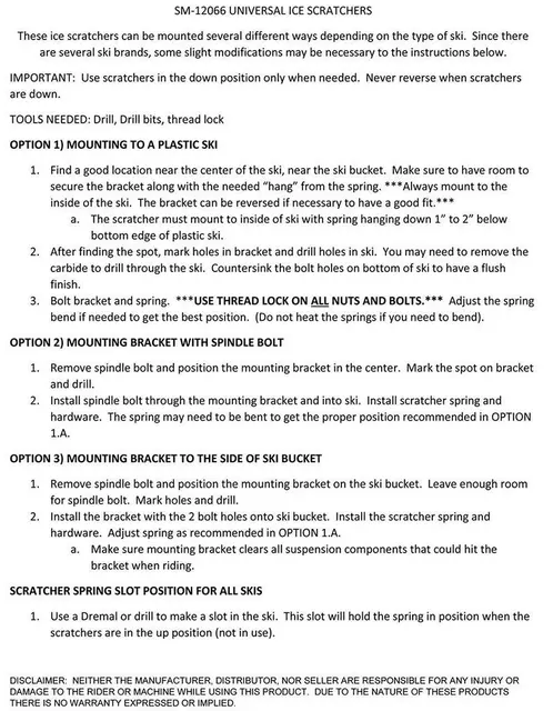 Isriversett - Universal, Skimontering Isriver for montering på ski 