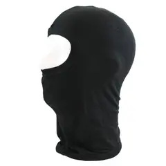Hjelmlue/Balaclava - Bomull, Sort Hette for MC, sykkel- og skikj&#248;ring