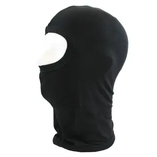 Hjelmlue/Balaclava - Bomull, Sort Hette for MC, sykkel- og skikj&#248;ring