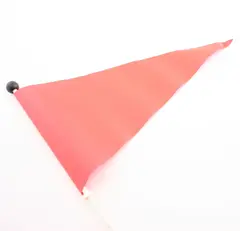 Sikkerhetsmast Glassfiber Todelt - 240cm Med oransje flagg