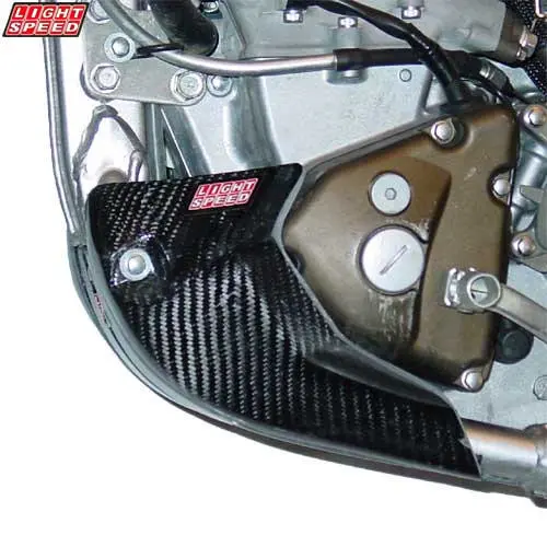 Light Speed Case Guards - Carbon KX250F 04- RMZ250 04- 