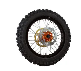 DNA 19x2.15 Bakhjul KTM 250/600 Sort Felg/Oransj Nav