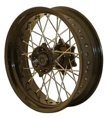 DNA 17x5.0 MOTARD YZF250/450 Sort Felg/Bl&#229;tt Nav